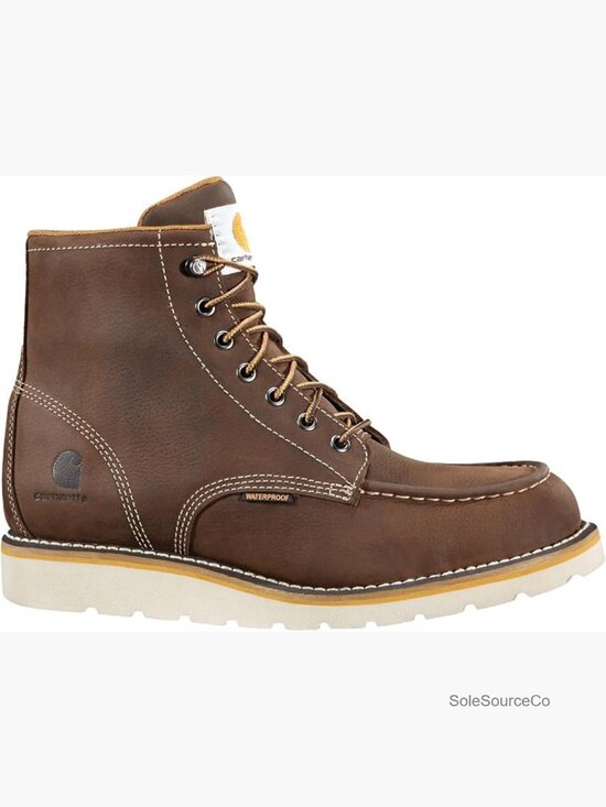 Waterproof Steel Toe Wedge Work Boot Size 10 Premium Leather